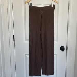 Free People Beach Pull-on Knit Sweater Pants Brown S